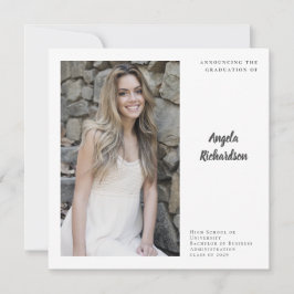 Elegant Personlig Photo Studenten Meddelande