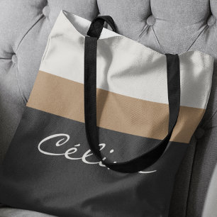 Elegant Personlig Premium Randdesign Tygkasse