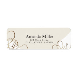 Elegant Personlig Returadressetikett Returadress Etikett