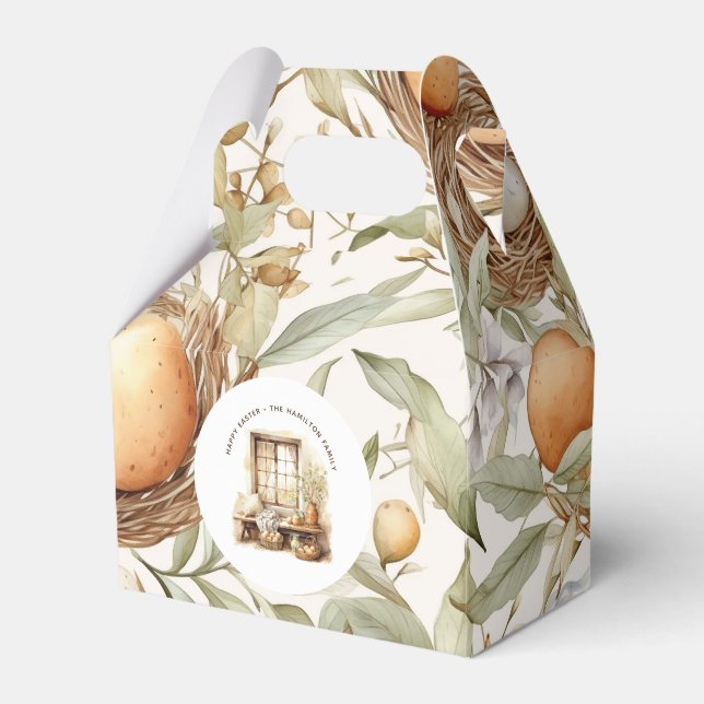 Elegant Personlig Rustic Påsk Presentaskar (Framsidan Sidan)