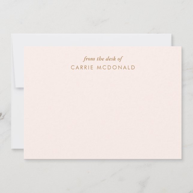 Elegant Personlig Stationery Anteckningskort (Framsida)