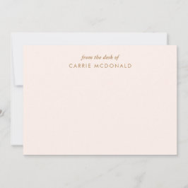 Elegant Personlig Stationery Anteckningskort
