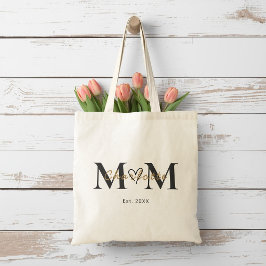 Elegant personlig väska med mammas namn och etable