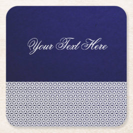 Elegant personlig Vita, vita, ornamenterade Underlägg Papper Kvadrat