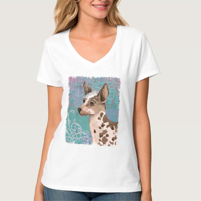 Elegant Peruvian Inca Orchid T Shirt (Framsida)
