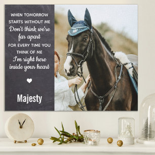 Elegant Pet Memorial Anpassningsbar Memory Memory Canvastryck