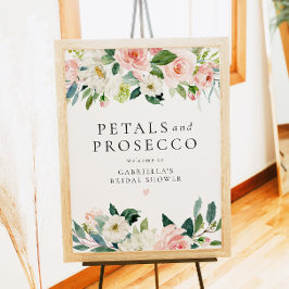 Elegant  Petals & Prosecco-Möhippa Poster
