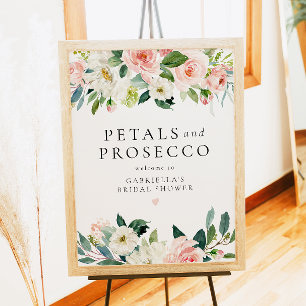 Elegant Petals & Prosecco-Möhippa Poster