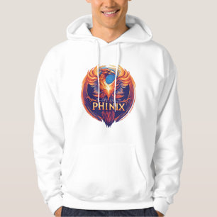 Elegant Phinix Phoenix Logotyp - Reborn & Growth Hoodie