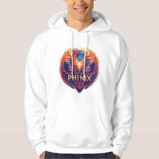 Elegant Phinix Phoenix Logotyp - Reborn & Growth Hoodie