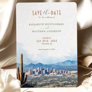 Elegant Phoenix, Arizona Spara-the-Date Inbjudningar