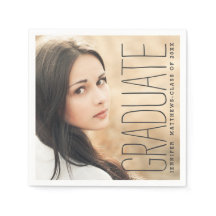 Elegant Photo 2016 Studentfest Papper Napkins