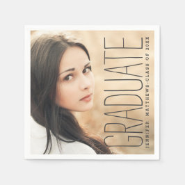 Elegant Photo 2016 Studentfest Papper Napkins Pappersservett