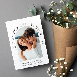 Elegant Photo Arch Bröllop Inbjudningar