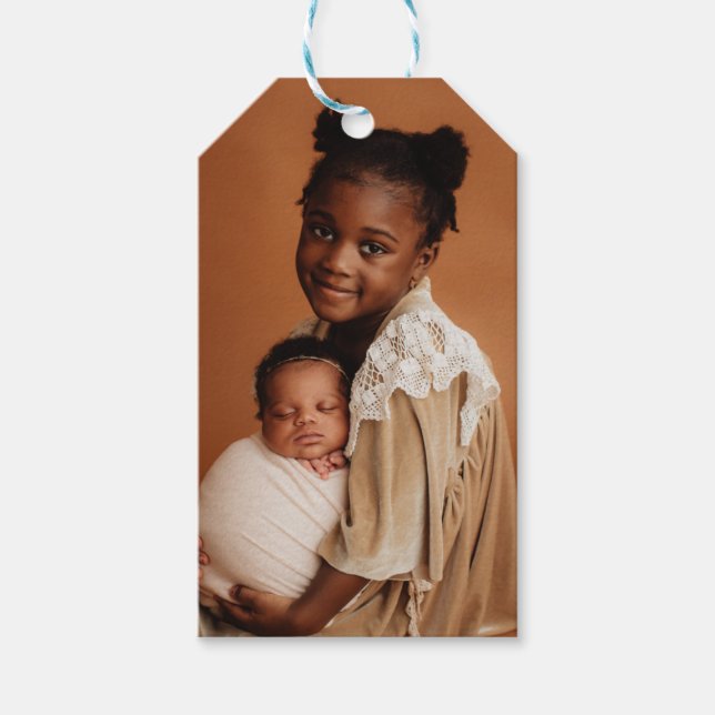 Elegant Photo Arch Chic Christmas  Presentetikett (Framsidan)