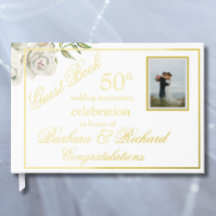 Elegant Photo Bröllop-årsdagen Party Gold Foil