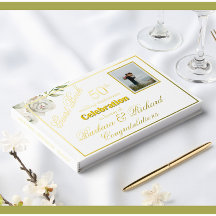 Elegant Photo Bröllop-årsdagen Party Gold Foil