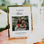 Elegant Photo Bröllop Bordsnummer tretton<br><div class="desc">Modern och elegant design skriver ut Elegance Script Modern Photo Bröllop Bordsnummer Tretton som kan anpassas med din text och lägga till varje bordsnummer-kort i din kundvagn, en efter en. Klicka på knappen "Anpassa" och använda verktyg som är utformat för att ändra mallen. Kolla in Graphic Art Design-arkivet för andra...</div>