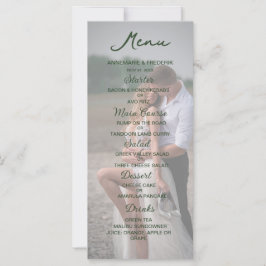 Elegant Photo Bröllop Menu
