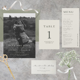 Elegant Photo Bröllop spara datum Spara Datumet