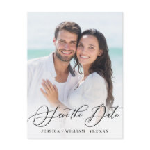 Elegant PHOTO Bröllop spara datum