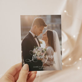 Elegant Photo Calligraphy Bröllop Tack
