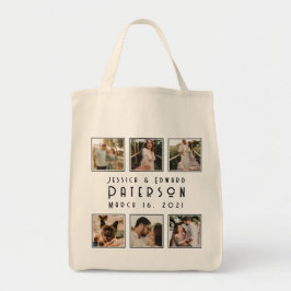 Elegant Photo Collage Copple Modern-årsdag Tygkasse