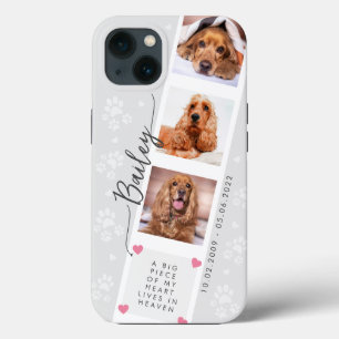 Elegant Photo Collage med Tass avtryck Pet Memoria