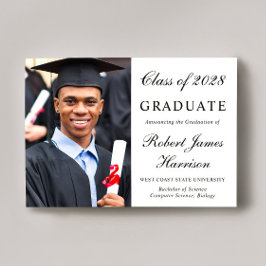 Elegant Photo College Graduation Meddelande