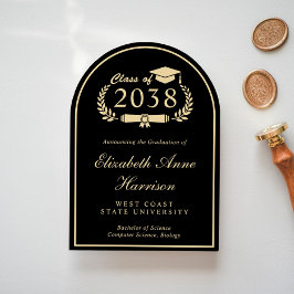 Elegant Photo College Graduation Notice Inbjudningar