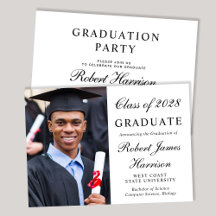 Elegant Photo College Graduation Party