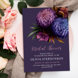 Elegant Photo Dahlia-minimalistisk Möhippa Inbjudningar