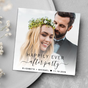 Elegant Photo Dusty Blue Wedding Reception Inbjudningar