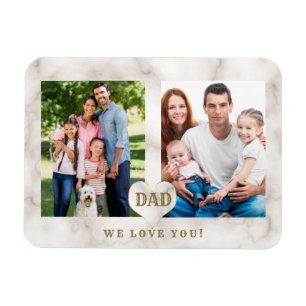Elegant Photo Family Collage Fars dag Magnet