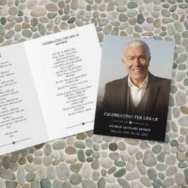 Elegant Photo Firande i Life-begravningsprogrammet Program