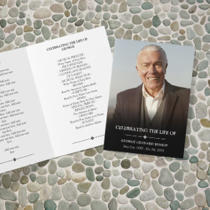 Elegant Photo Firande i Life-begravningsprogrammet Program