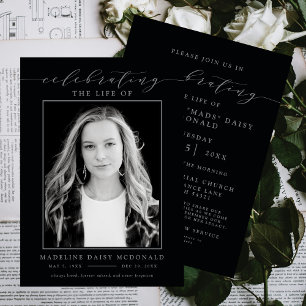ELEGANT PHOTO FIRANDE OF LIFE MEMORIAL FUNERAL INBJUDNINGAR