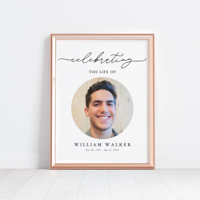 Elegant Photo Firande of Life Welcome Poster (Skapare uppladdad)