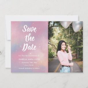 Elegant Photo Galaxy Quinceanera Spara datum Datumet