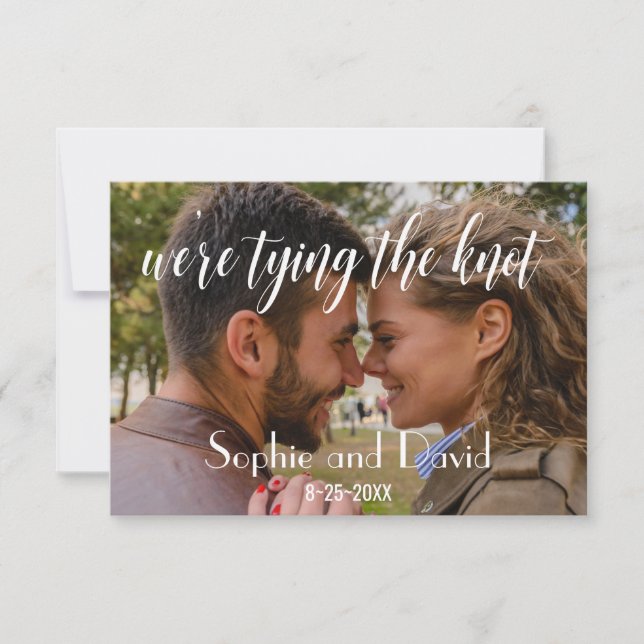 Elegant Photo Gifter sig SPARA DATUM Datumet (Framsida)