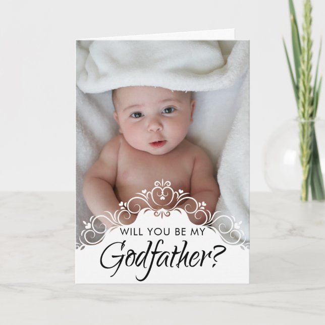 Elegant Photo Godfather Frieri Kort (Framsida)