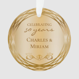 Elegant Photo Golden 50:e Bröllop-årsgåva