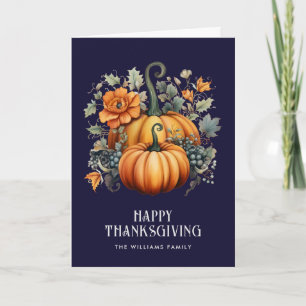 Elegant Photo Happy thanksgiving Kort