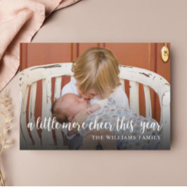 Elegant Photo jul-födelseattest Julkort