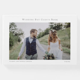 Elegant Photo Minimalist Bröllop Gästböcker