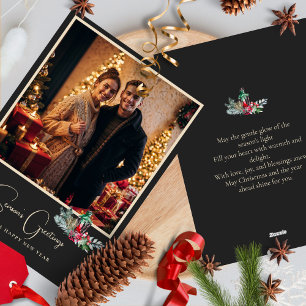 Elegant Photo Minimalist Snyggt God jul Julkort