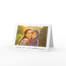 Elegant Photo Mors dag Card Ram