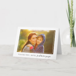 Elegant Photo Mors dag Card Ram Kort