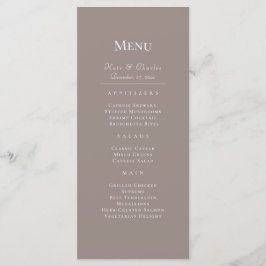 Elegant Photo Ram Qr Code bröllop Menu Meny