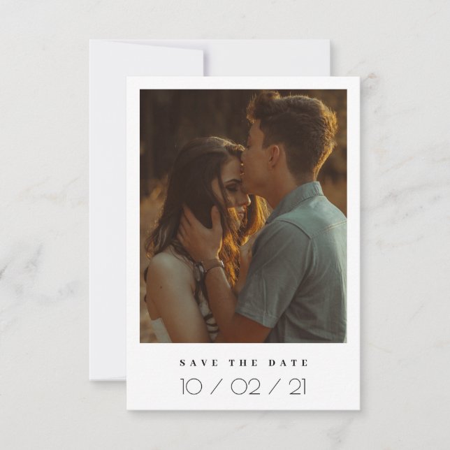 Elegant Photo Ram Spara datuminbjudan OSA Kort (Framsida)